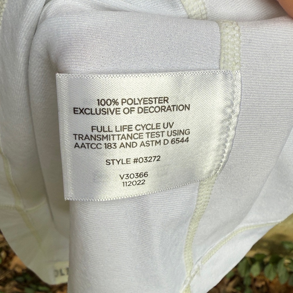 Coolibar HighTide Short Sleeve Swim Shirt 03272 white 14 16 L - Picture 8 of 11